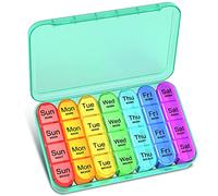 Betife Weekly Pill Box Organiser 4 Times a Day, 7 Day Tablet Organiser