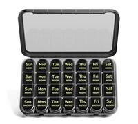 Betife Weekly Pill Box Organiser 4 Times a Day, 7 Day Tablet Organiser