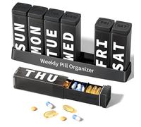 Betife Weekly Pill Organiser 3X a Day, Detachable Travel Pill Box 7 Day