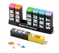 Betife Weekly Pill Organiser 3X a Day, Detachable Travel Pill Box 7 Day
