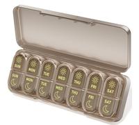 Betife Weekly Pill Organiser Box 2 Times a Day, AM PM Pill Organiser 7 Day