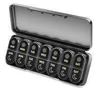 Betife Weekly Pill Organiser Box 2 Times a Day, AM PM Pill Organiser 7 Day