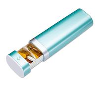 Betife Weekly Travel Tablet Organiser, Pill Box 7 Day, Daily Pill Organiser, Cute Pill Holder to Hold Vitamins, Medicines, Pills, Supplements (Green)