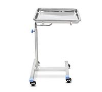 BETIME Mobile Mayo Tray Stand Stainless Steel Trolley Adjustable Height Medical Doctor Tattoo Spa Salon Equipment Personal Care Tattoo Parlor
