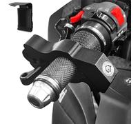 BeTime Motorcycle Locks Anti Theft - Heavy Duty Throttle Lock Brake Lock for Motorcycle, Dirt Bike, Moped, Scooter & ATV - Black Aluminum Key Lock