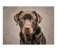 Betkuzoka Chocolate Labrador Retriever Diamond Art DIY Kits Stitch Diamond Painting Paint by Diamonds 5D Full Round Drill Crystal Painting for Beginners Home Bedroom Living Room Decor 12x16 Inch