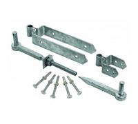 Betley Butterfly 12" 300mm Double Strap Farm Field Gate Hinge Set Galvanised Heavy Duty