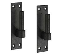 Betley Butterfly 2 Heavy Duty Gate Hooks For Band Gate Hinge Brackets 19mm Pin Black