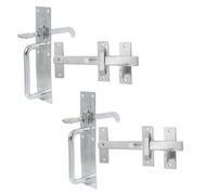 Betley Butterfly 2X Zinc Suffolk Gate Latch Catch Garden Gate Shed Door Thumb Lock Cottage - 78mm