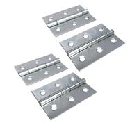 Betley Butterfly 3" (75mm) Butt Hinges - Nickel Plate Door Hinges - Multi Pack - 2", 2 X Pairs