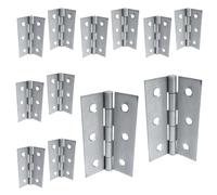 Betley Butterfly 3" (75mm) Butt Hinges - Nickel Plate Door Hinges - Multi Pack - 2", 6 X Pairs