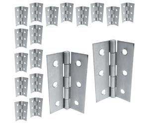 Betley Butterfly 3" (75mm) Butt Hinges - Nickel Plate Door Hinges - Multi Pack - 2", 9 X Pairs