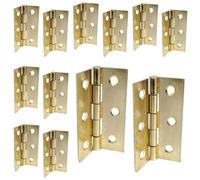 Betley Butterfly 3 Inch 75mm Butt Hinges - Brass Plate Door Hinges - Multi Pack - 2 Inch - 6 X Pairs