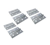 Betley Butterfly 3 Inch 75mm Butt Hinges - Nickel Plate Door Hinges - Multi Pack - 2 Inch - 3 X Pairs