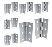 Betley Butterfly 3 Inch 75mm Butt Hinges - Nickel Plate Door Hinges - Multi Pack - 2 Inch - 6 X Pairs