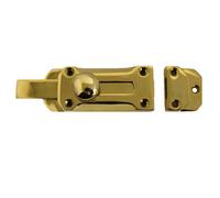 Betley Butterfly 4" Inch Flat Bolt Tower Door Lock Brass + Screws