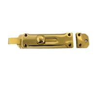 Betley Butterfly 6" Inch Flat Bolt Tower Door Lock Brass + Screws