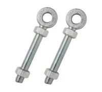 Betley Butterfly Adjustable Eye Bolts Galv Pair To Suit 12mm 16mm 19mm Pin - 100mm - 12mm Eye