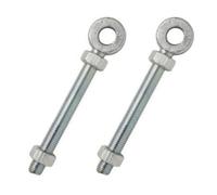 Betley Butterfly Adjustable Eye Bolts Galv Pair To Suit 12mm 16mm 19mm Pin - 150mm - 12mm Eye