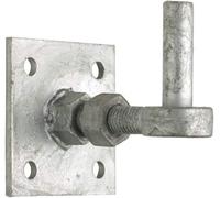 Betley Butterfly Adjustable Gate 19mm Hook On 100mm (4" X 4") Plate Galvanised - Stable/field/farm