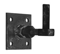 Betley Butterfly Adjustable Gate Hinge 19mm Hook On 100mm 4 Inch X 4 Inch Plate Black - Stable Field Farm - Each