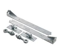Betley Butterfly Adjustable Gate Hinges Pair 450mm 18" Galvanised Heavy Duty Hook And Band Stable