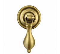 Betley Butterfly Antique Brass Pear Drop Cabinet Pull Handle 70mm