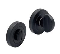 Betley Butterfly Bathroom Wc Door Thumb Turn & Release Matt Black