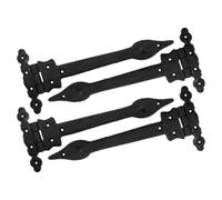 Betley Butterfly Black Antique Cast Iron Leaf Tee Hinges, 9" Rustic Vintage 230mm X 100mm, 2 Pairs
