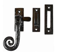 Betley Butterfly Black Antique Curly Tail Window Fastener 60mm X 25mm