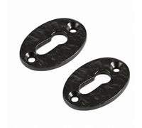 Betley Butterfly Black Antique Escutcheon Keyhole Plates Pack Of 2