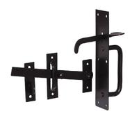 Betley Butterfly Black Suffolk Gate Latch Catch Garden Gate Shed Door Thumb Lock Cottage - 78mm