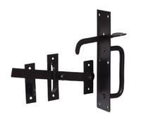 Betley Butterfly Black Suffolk Gate Latch Catch Garden Gate Shed Door Thumb Lock Cottage - 78mm