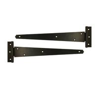 Betley Butterfly Black Tee Hinge Steel Pair 12" 300mm Medium Duty T Hinge, Pack Of 2