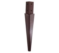 Betley Butterfly Bolt Grip Drive - In Fence Post Support Spike - Epoxy Brown For Wooden Posts - 4 Inch 100mm 36 Inch
