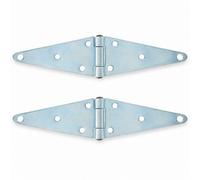 Betley Butterfly Bright Zinc Plated Heavy Duty Strap Hinges For Wooden Gates - 6" - 1 Pair