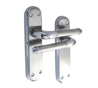 Betley Butterfly Door Handles Chrome Satin Two Tone Interior Lever Latch Marina Delux Modern