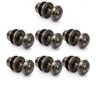 Betley Butterfly Door Knobs Round Georgian Roped Mortice Knob - Antique 62mm - Pack Of 7