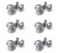 Betley Butterfly Door Knobs Round Georgian Roped Mortice Knob - Silver Satin 62mm - Pack Of 6