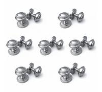 Betley Butterfly Door Knobs Round Georgian Roped Mortice Knob - Silver Satin 62mm - Pack Of 7