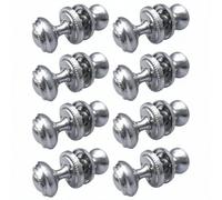 Betley Butterfly Door Knobs Round Georgian Roped Mortice Knob - Silver Satin 62mm - Pack Of 8