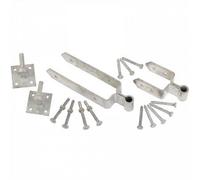 Betley Butterfly Double Strap Gate Hinge Hook Plate Set For 3In Gates - Galvanised 24In 600mm