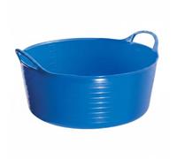 Betley Butterfly Equestrian Flexi Fill Shallow Plastic Tub Trug in Blue, 15 Litre Capacity, for Stable, Paddock and Pet Care Use