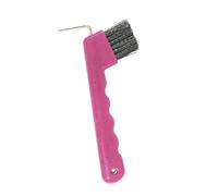 Betley Butterfly Equestrian Hoof Pick with Brush and Wave Grip Handle for Horse and Pony, Pink, 19 x 8 x 4.5 cm