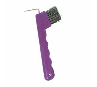 Betley Butterfly Equestrian Hoof Pick with Brush and Wave Grip Handle for Horse and Pony, Purple, 190 x 80 x 45 mm