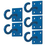 Betley Butterfly Equestrian Hook on Plate, 50mm, Blue, for Stable, Paddock and Tack-Room Use, Pack of 5