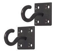 Betley Butterfly Equestrian Hook on Plate, 50mm, for Stable, Paddock and Tack-Room Use, Pack of 2