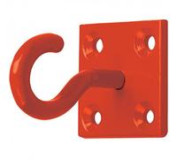 Betley Butterfly Equestrian Hook on Plate, Red, 50mm, for Stable, Paddock and Tack-Room Use, 1 Count