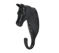 Betley Butterfly Equestrian Horse Head Single Wall Hook for Stable, Tack Room and Paddock, Black, 150 x 100 x 150 mm