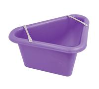 Betley Butterfly Equestrian Triangular Feed Manger with Support Bracket for Horses, Metal, Purple, 150 x 100 x 150 mm